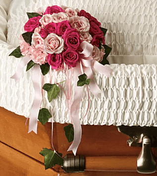 Rose Reflection Casket Insert