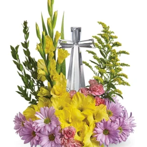 Teleflora's Crystal Cross Bouquet