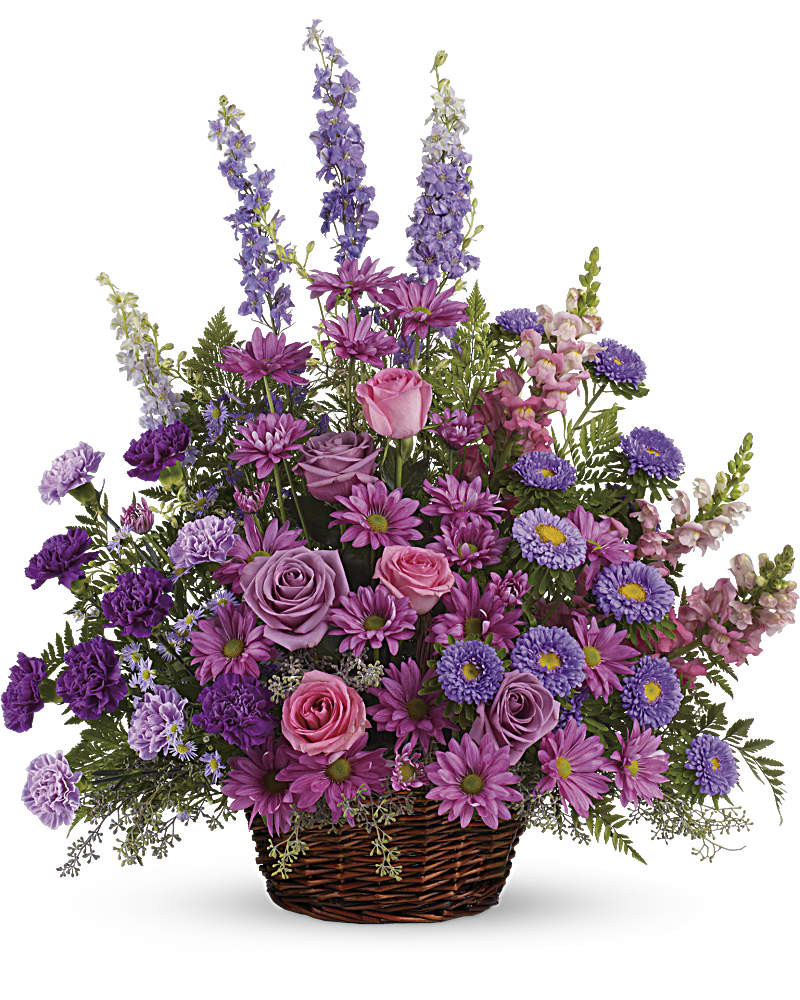 Gracious Lavender Basket - Image 1