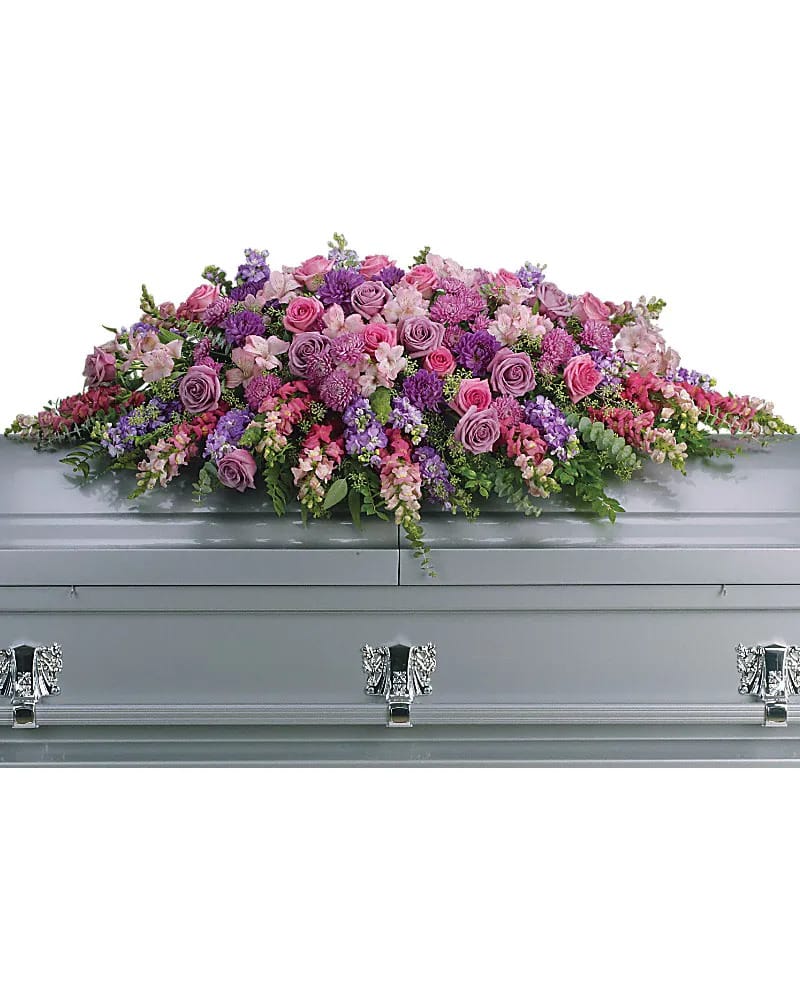 Lavender Tribute - Full Casket Spray - Image 1